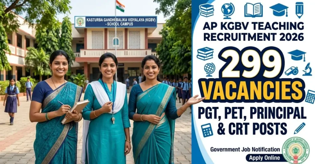 Ap kgbv teaching recruitment 2026 Female notification