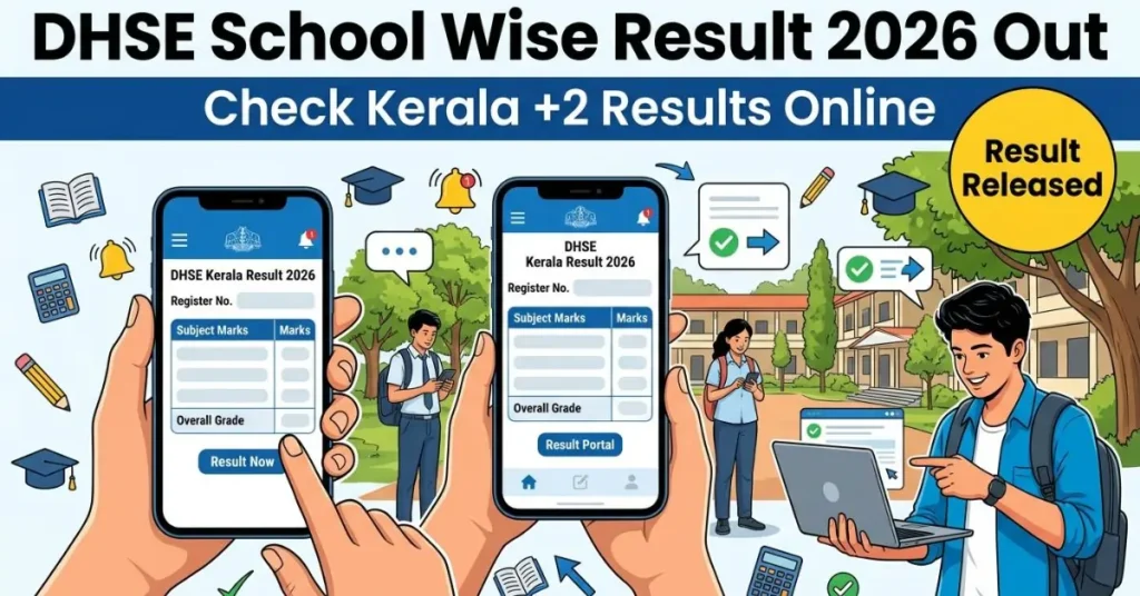 DHSE School wise result 2026 Out