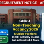 GNDU non teaching recruitment 2026 | Apply Online for 41 Clerk, Security Guard and More Posts | Sarkari Fresher