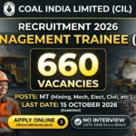 Coal India Management Trainee Recruitment 2026 | Apply Online for 660 Management  Trainees | Sarkari fresher