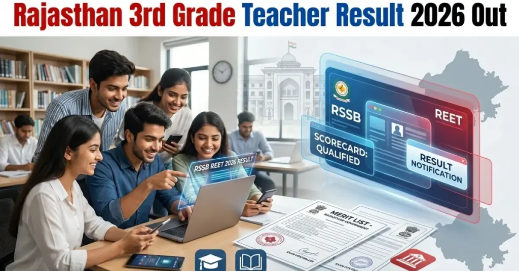 Rajasthan 3rd grade teacher result 2026