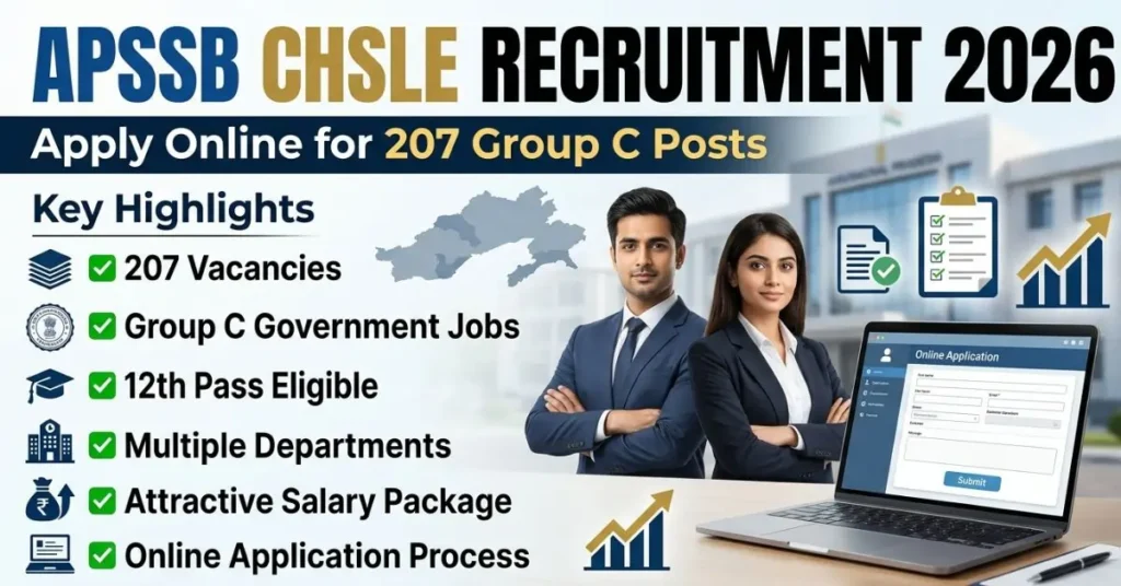 APSSB CHSLE Recruitment 2026 Apply Online for 207 Group C Posts