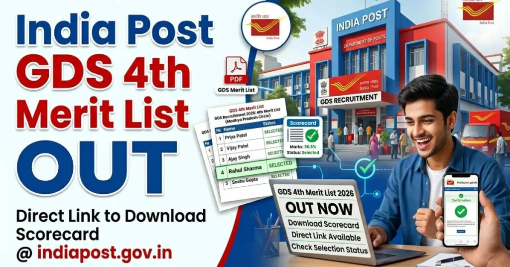 India Post GDS 4th Merit List 2026 Released