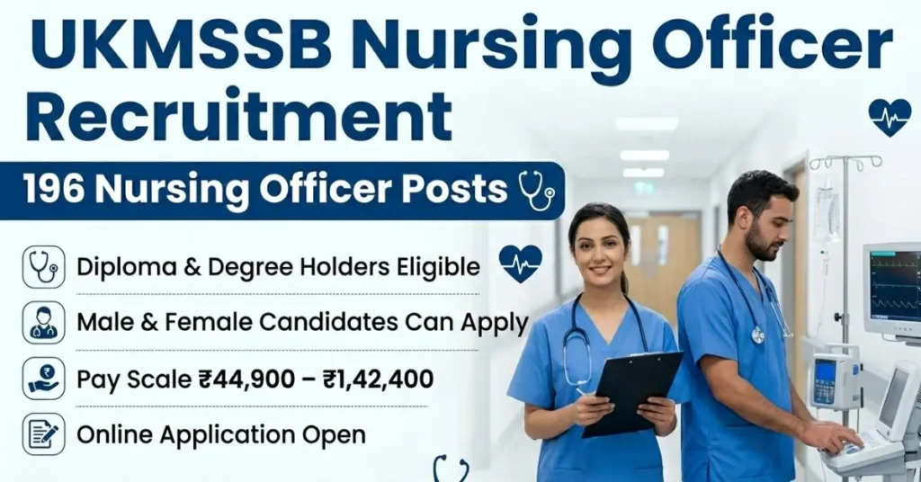 UKMSSB Nursing Officer Recruitment 2026
