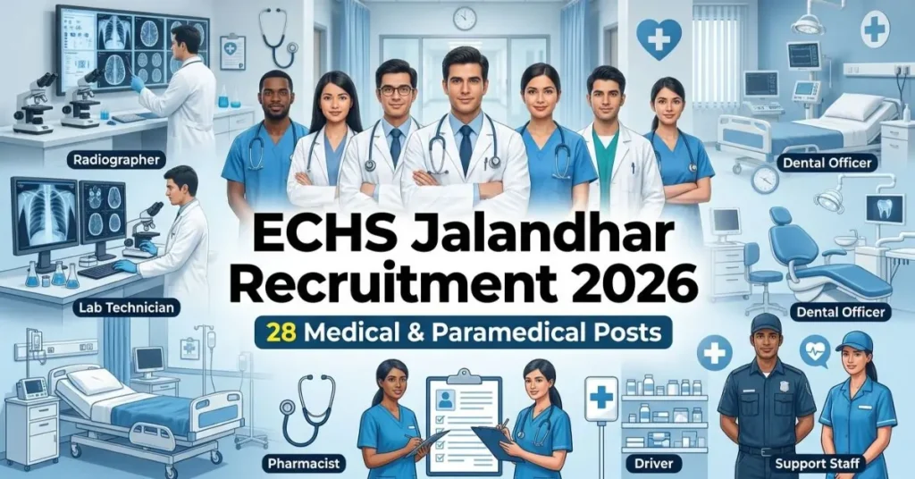 ECHS Jalandhar Recruitment 2026 Notification
