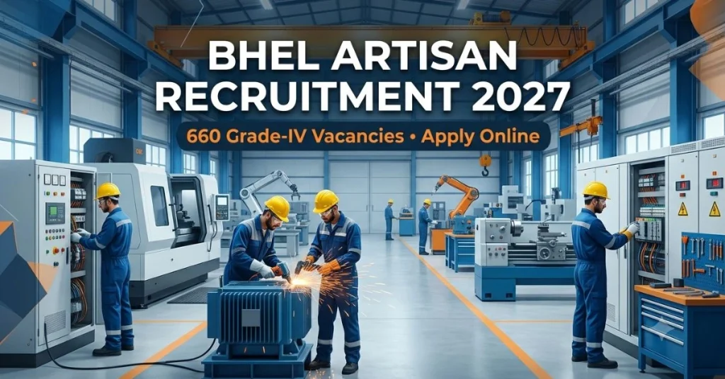 BHEL Grade IV Artisan Recruitment 2026
