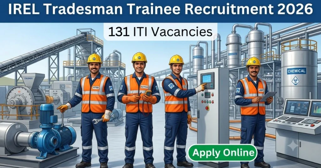 IREL Tradesman Trainee Recruitment 2026