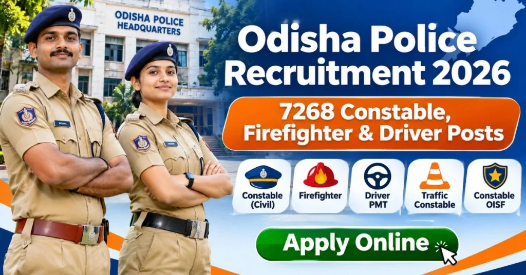 Odisha Combined Uniformed Services Recruitment 2026